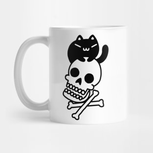 Cat And Crossbones Mug